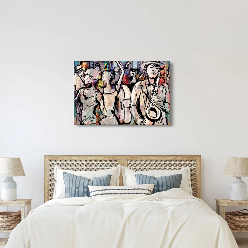 Obraz - Jazzová noc (90x60 cm)