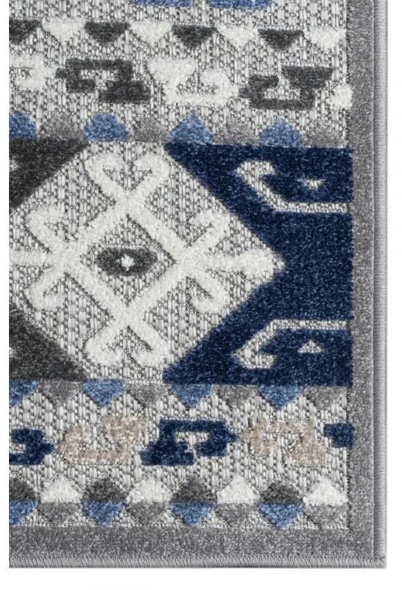 Kusový koberec Aztek sivomodrý 160x229cm