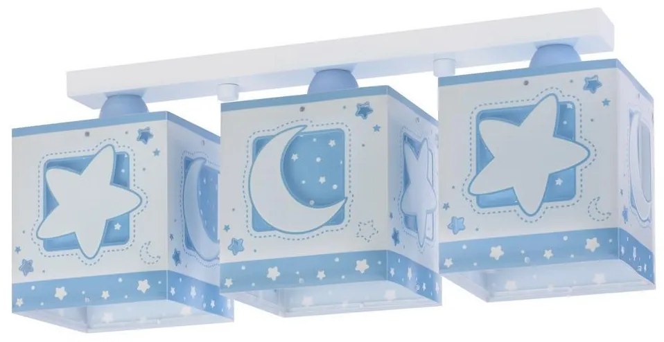Dalber 63233NT - Detské stropné svietidlo MOONLIGHT 3xE27/60W/230V PI380