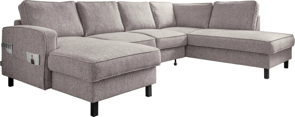 XXXLutz SEDACIA SÚPRAVA, textil, sivobiela MID.YOU - Sedačky - 001454003226