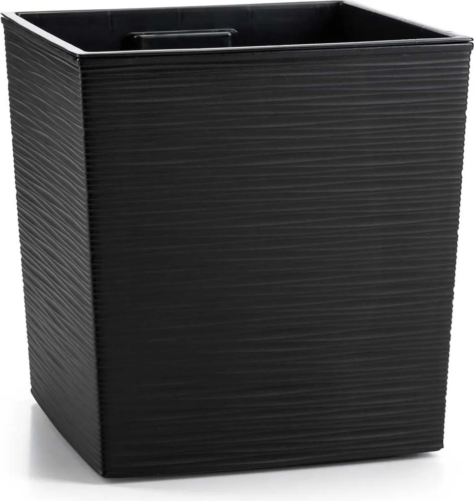 Kvetináč FLORE RIFLO 29,5x30,5 cm čierny