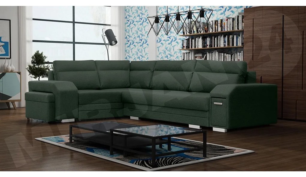 Rohová sedačka s barom Florio, Strana: ľavá, Dostupné poťahy: Inari 94