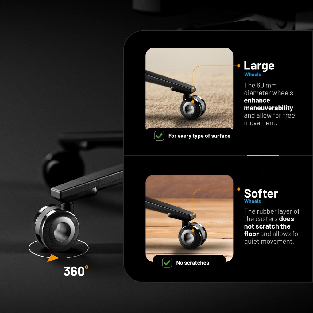 Modrá látková herná stolička Diablo X.Eye Prime Meta Ocean