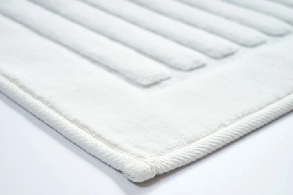 Súprava 2 kusov kúpeľňových predložiek bavlnených krémových béžových