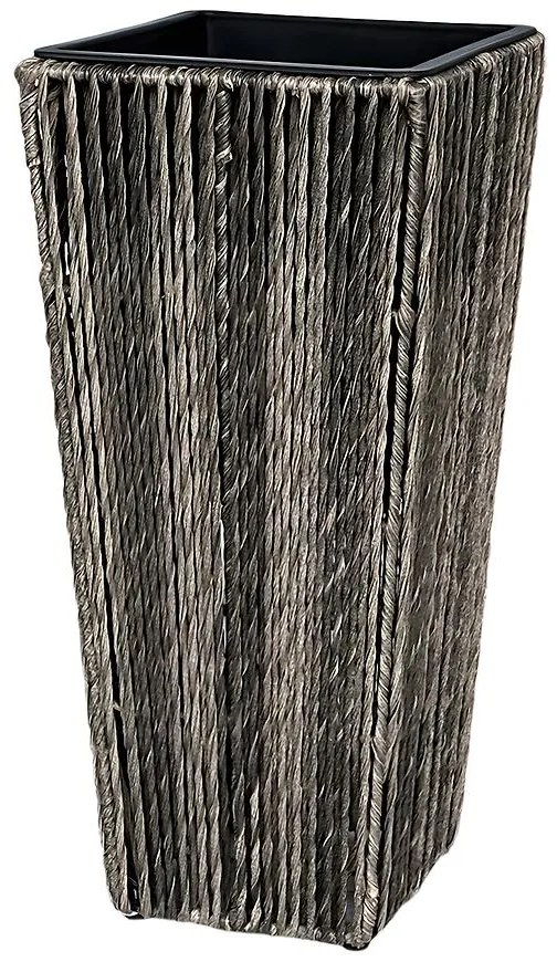 Kvetináč BIANIA šedý 28X28X60