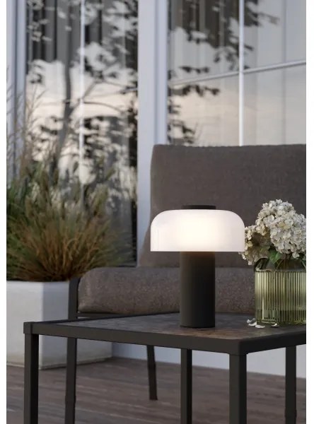 Eglo 900984 - LED Stmievateľná vonkajšia lampa PONENTE 2,25W/5V IP44 čierna/biela