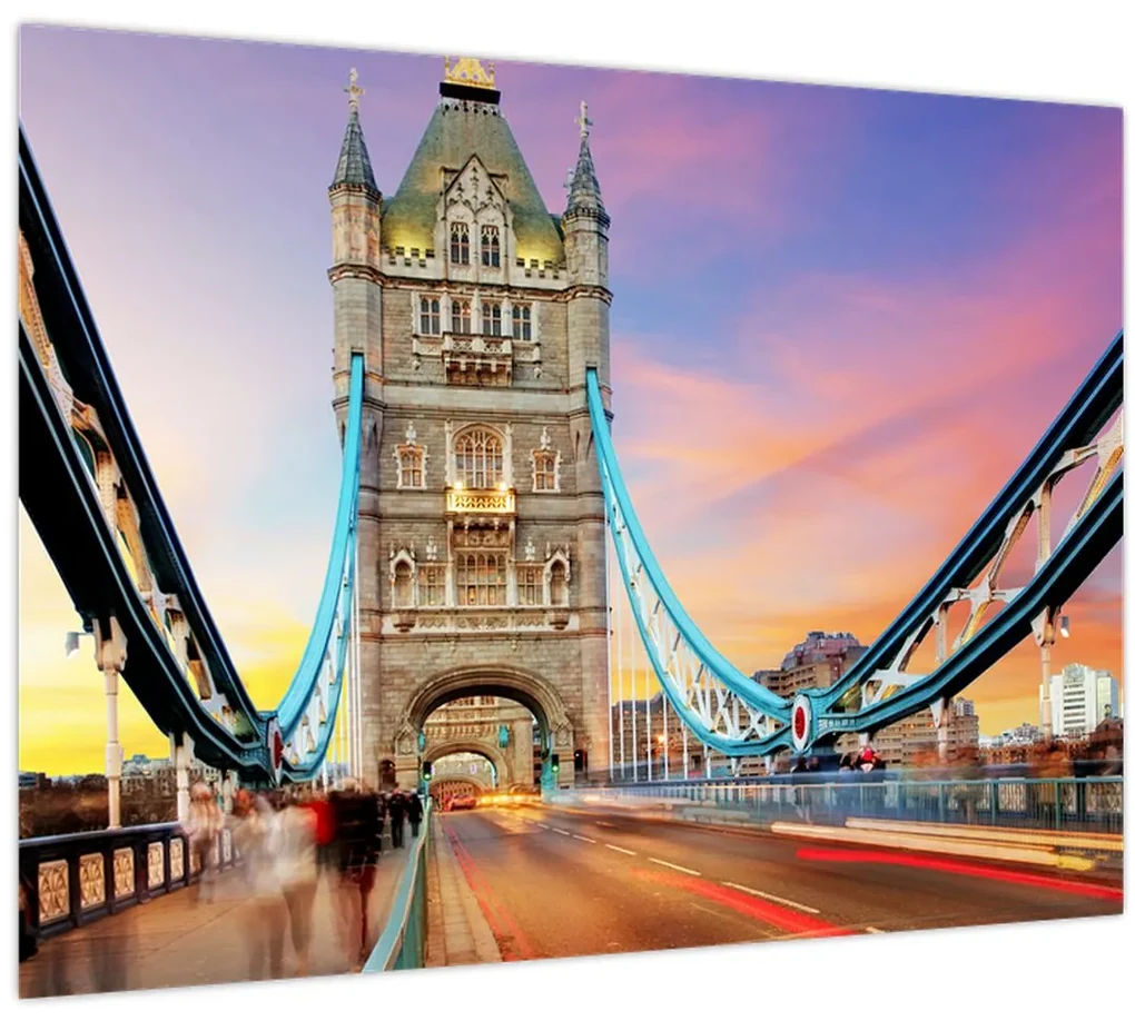 Sklenený obraz - Tower Bridge (70x50 cm)