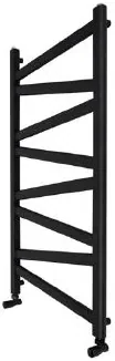 Regnis Kalipso MIX, Vykurovacie teleso 440x1600mm, 595W, čierna matná, MK160/40/BLACK