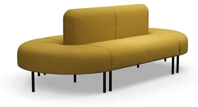 Pohovka VARIETY, 360° sedenie, látka Blues CSII, zlatá