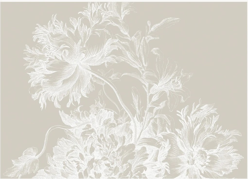 Vliesová tapeta Engraved Flowers