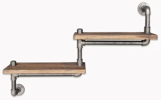 Nástenná polica BORURAF 35x75 cm smrek