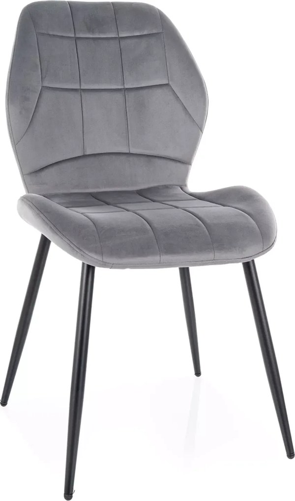 SI Stolička Jake Velvet sivý