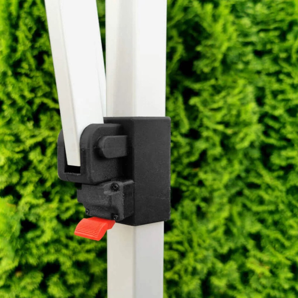 BRIMO Rozkladací altánok 3x6 m - s 3 stenami - Červená 7