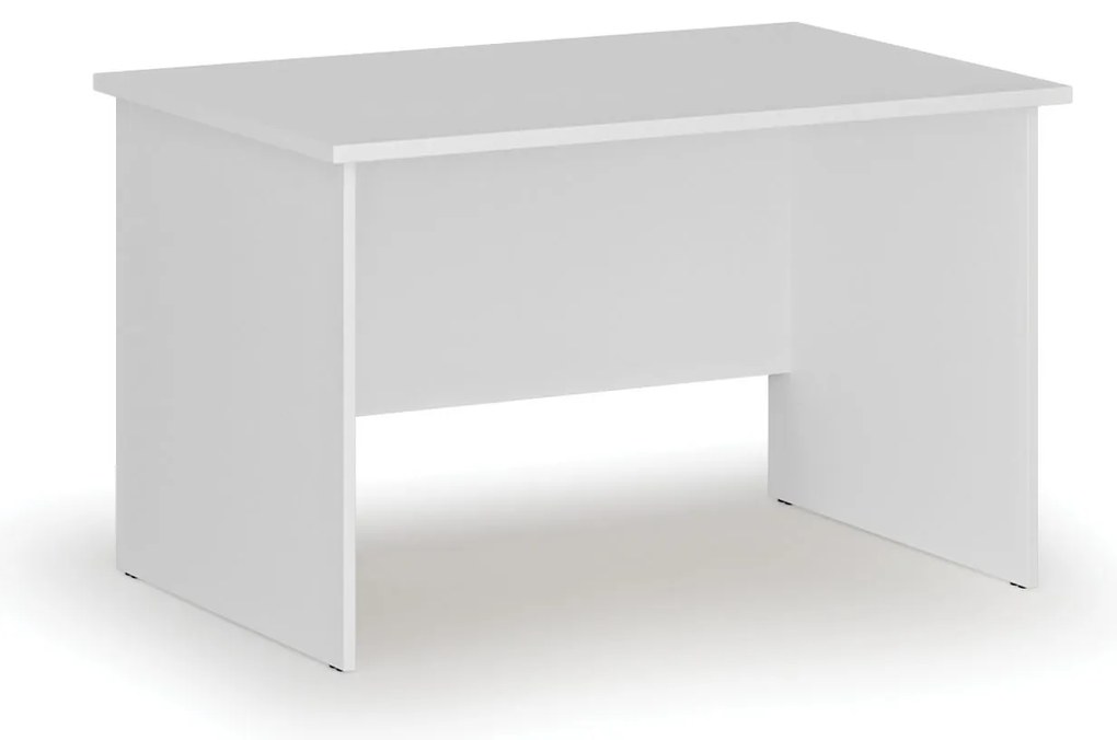 Kancelársky písací stôl PRIMO WHITE, 120x80 cm, biela