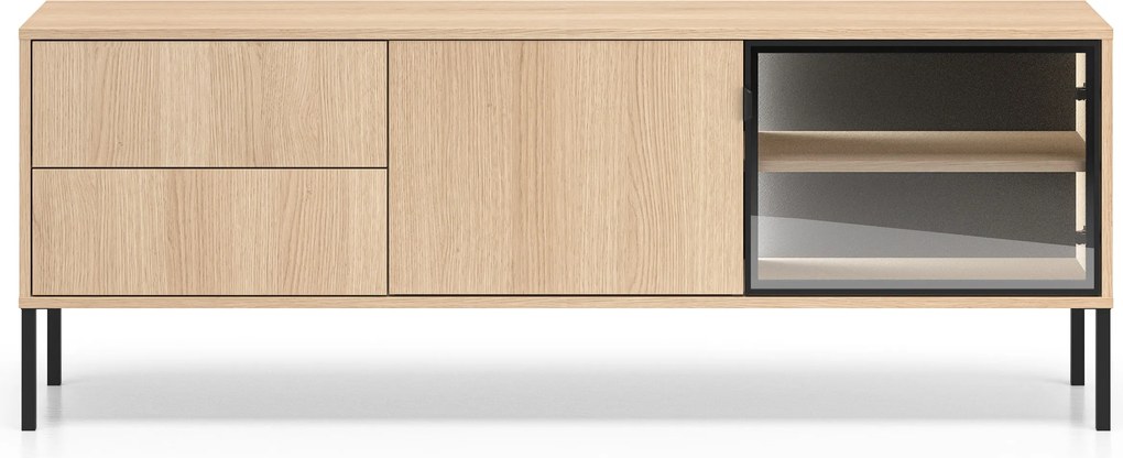 TV stolík Harmona 160 cm s osvetlením - dub lindberg