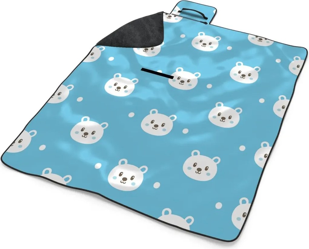 Sablio Plážová deka Medvedíky: 200x140 cm