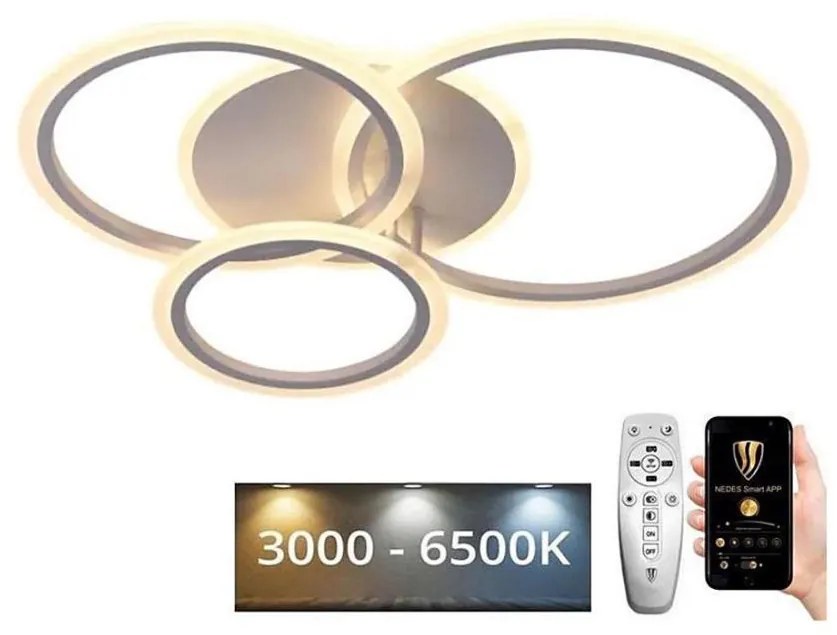 Brilagi - LED Stmievateľný prisadený luster ORBITS LED/40W/230V 3000-6500K biela + DO