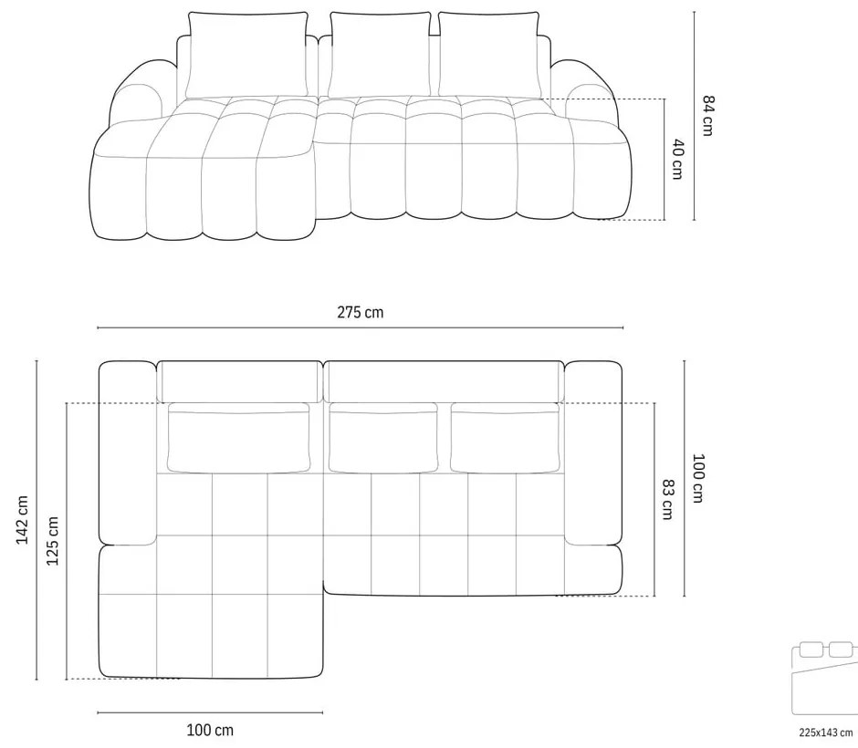 Svetlohnedá zamatová rozkladacia/s úložným priestorom rohová pohovka (ľavý roh/s leňoškou) Linz – Cosmopolitan Design