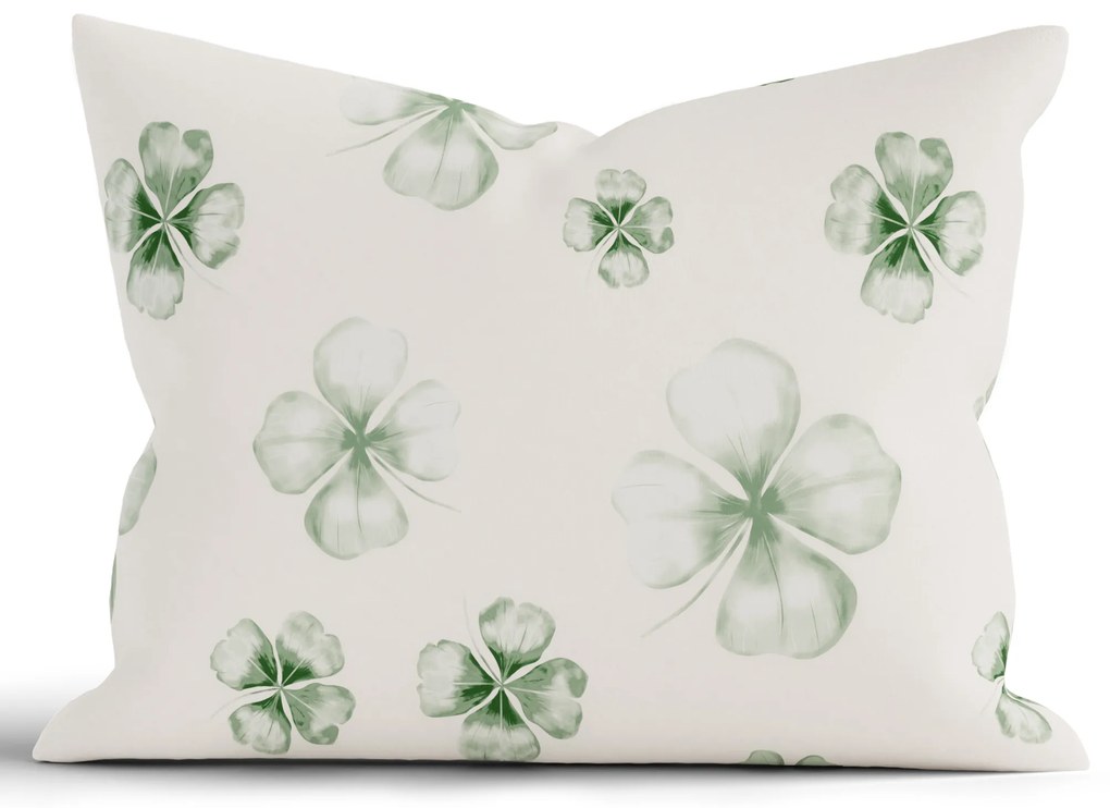 Bavlnená obliečka na vankúš Renforcé 70 × 90 cm – Štvorlístok