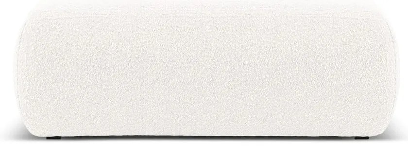 Biely taburet z textílie bouclé Molino – Micadoni Home