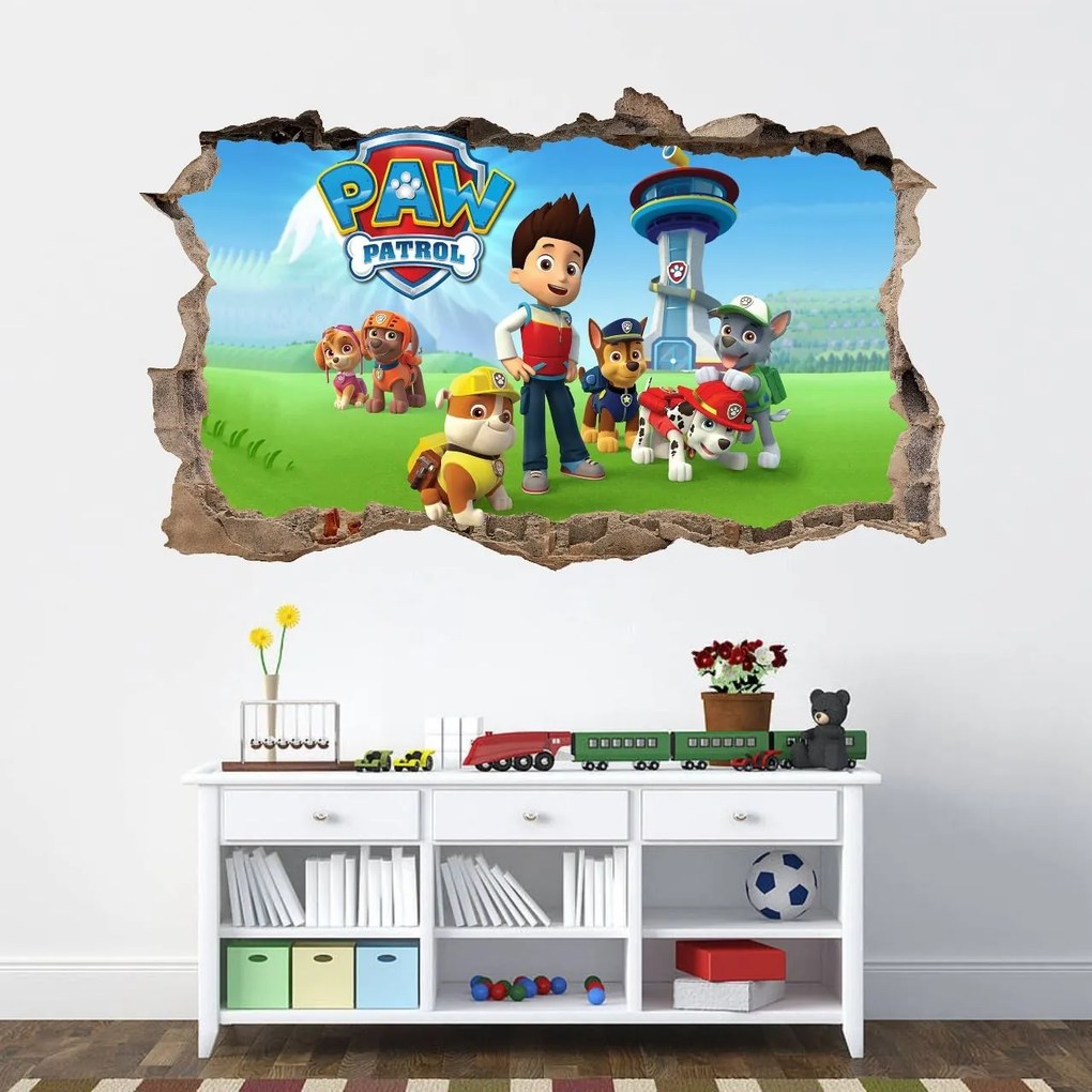 Nálepka na stenu Paw Patrol 47x77cm