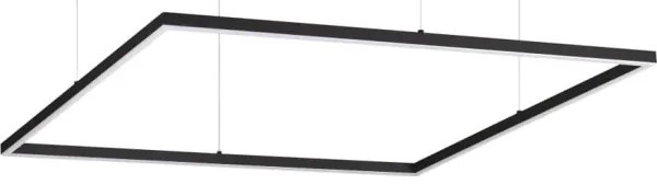 Ideal Lux - LED závesný luster ORACLE SLIM LED/53W/230V 3000K 90x90 cm čierna