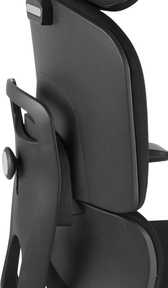Kancelárska ergonomická stolička Neoseat ROBIN — čierna, nosnosť 150 kg