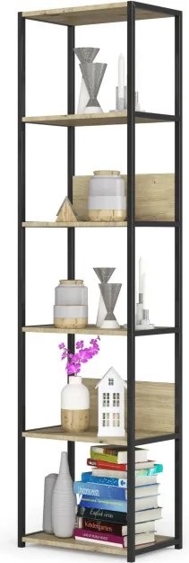 Policový regál 500 čierny / dub artisan