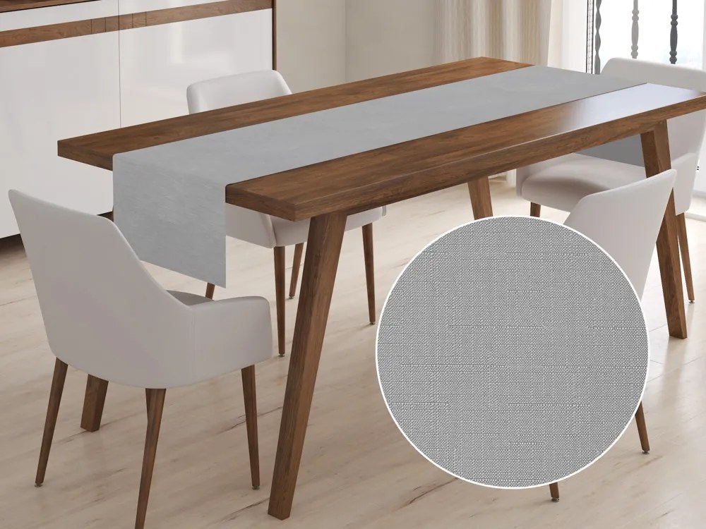 Biante Teflónový behúň na stôl TF-019 Sivý 45x180 cm