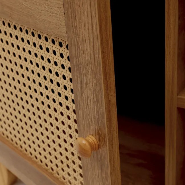 Stolík pod televízor NOTTO s ratanom 849652