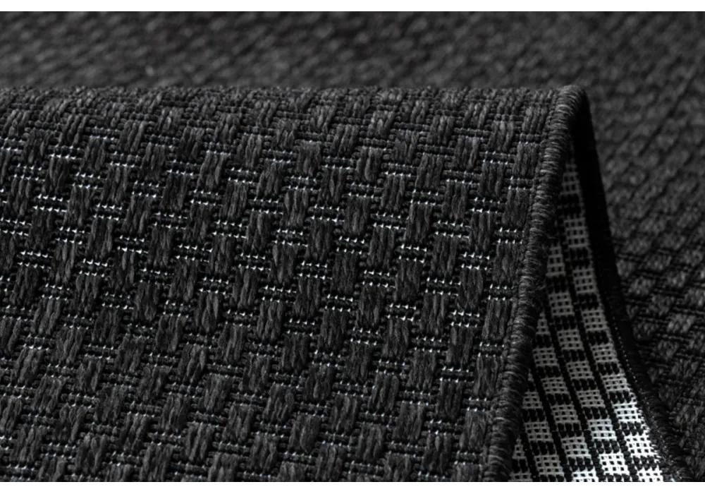 Kusový koberec Decra čierny atyp 80x250cm