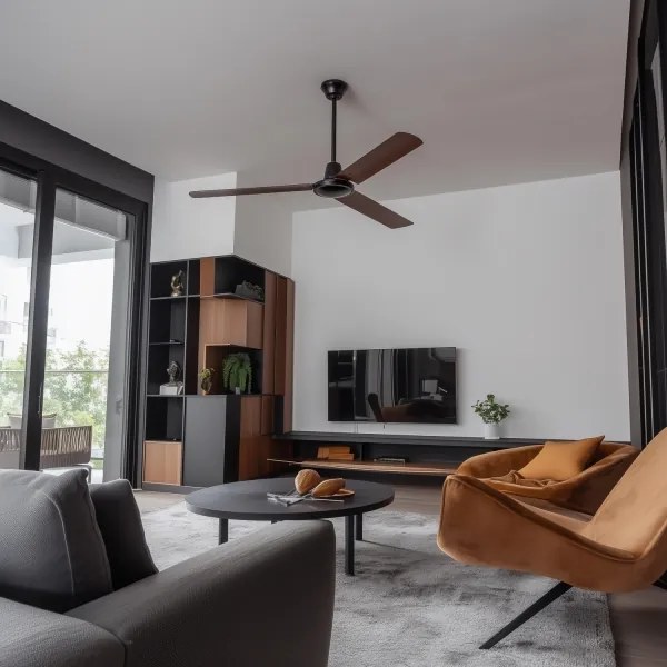 ZEVENTI - Stropný ventilátor TOFINO hnedý