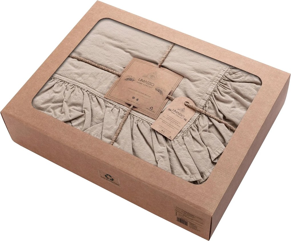 Pościel Cotton 160x200cm oxford tan