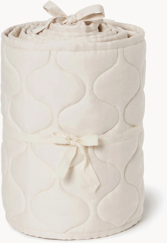 Bavlnený mantinel do postieľky Ecru