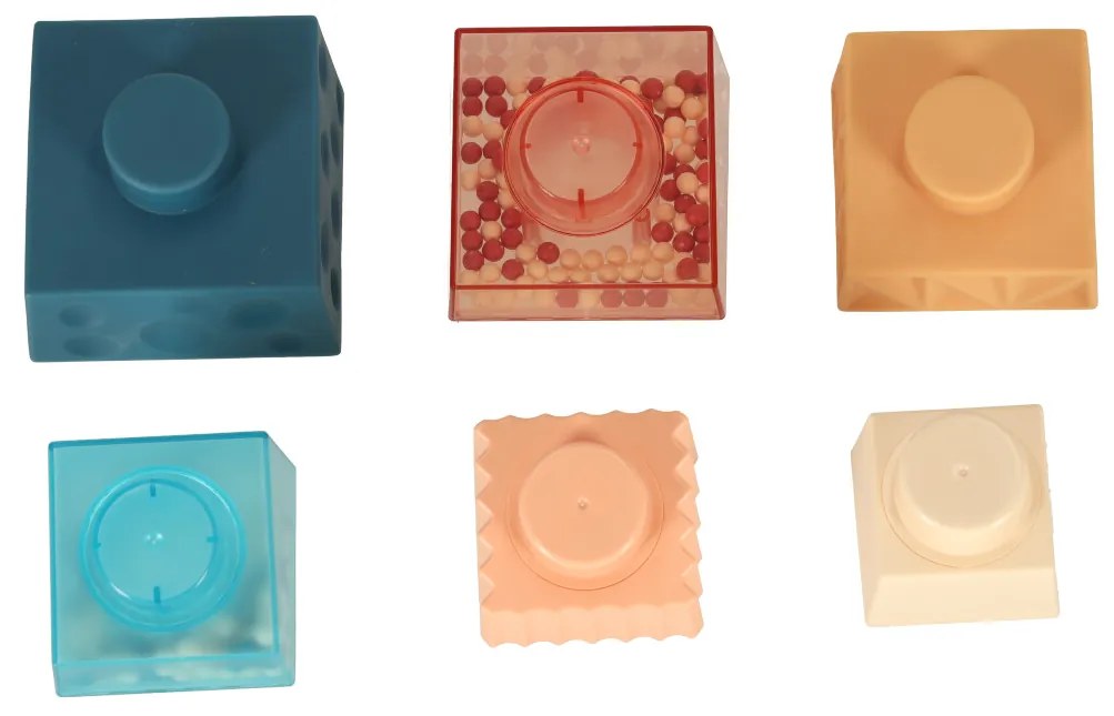 KIK Montessori vzdelávacia pyramídová senzorická veža s loptičkami