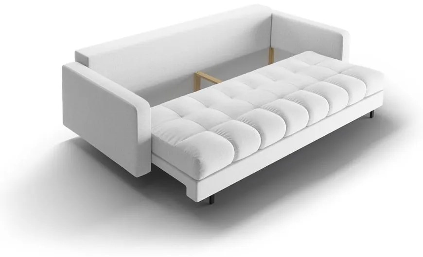 Svetlosivá rozkladacia/s úložným priestorom pohovka 222 cm Bali – Cosmopolitan Design