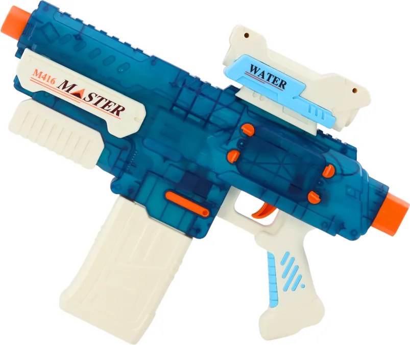 LEAN Toys Vodná pištoľ M416 500 ml na batérie s dosahom 8-10 m