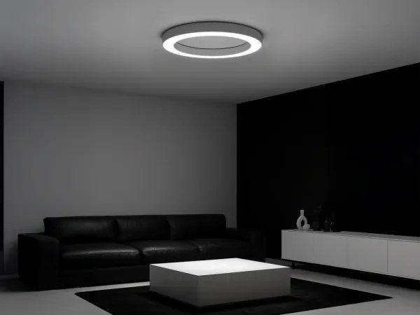 LED stropné svietidlo LED/100W/230V 3000/4000/6500K pr. 100 cm biela