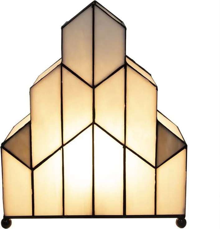 Stolová lampa Tiffany v neobvyklom tvare Crame - 30*4*25 cm