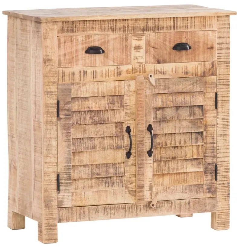 furniture-nabytek.cz - Masivní předsíňový set Caribou Mango z mangového dřeva, lakovaný, hnědý
