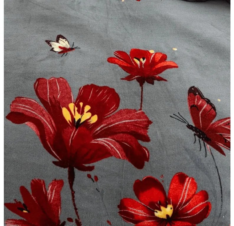 Obliečky mikroplyš REDFLOWA sivá Rozmer obliečky: 70 x 80 cm | 140 x 200 cm