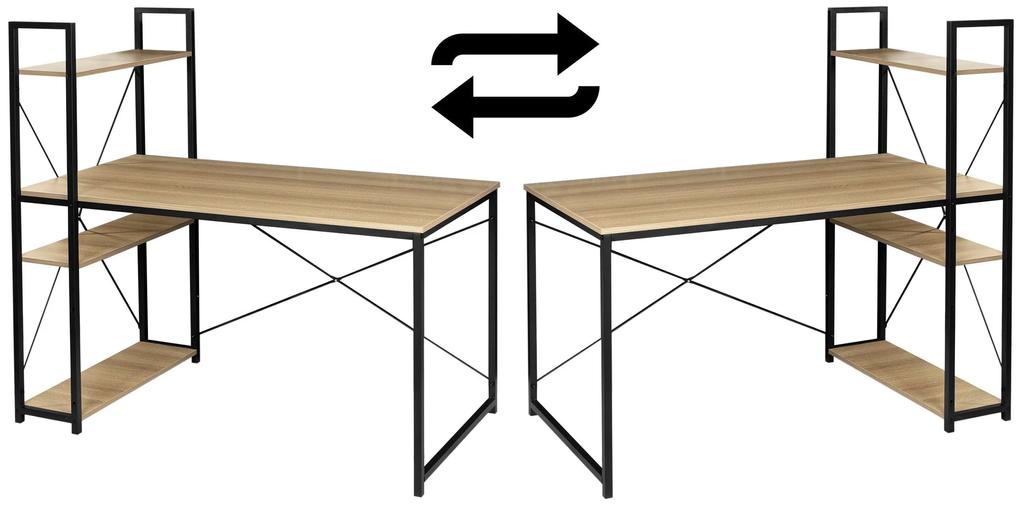 Moderný priemyselný stôl Trosa Oak loft