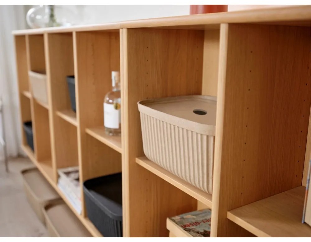 Svetlohnedé úložné boxy v súprave 2 ks s vekom 32x23x20,5 cm Pulp – Zone