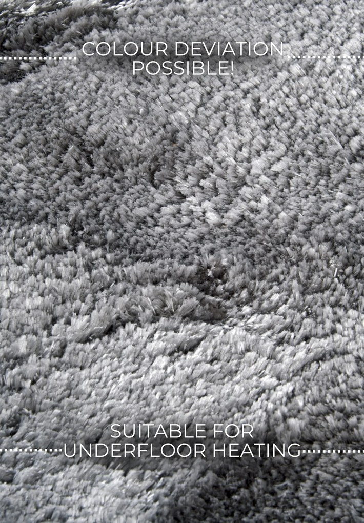 Kusový koberec Cosy 106110 Silver kruh z kolekcie Elle, 200x200 (priemer) kruh, šedá, obývacia izba, ELLE Decoration