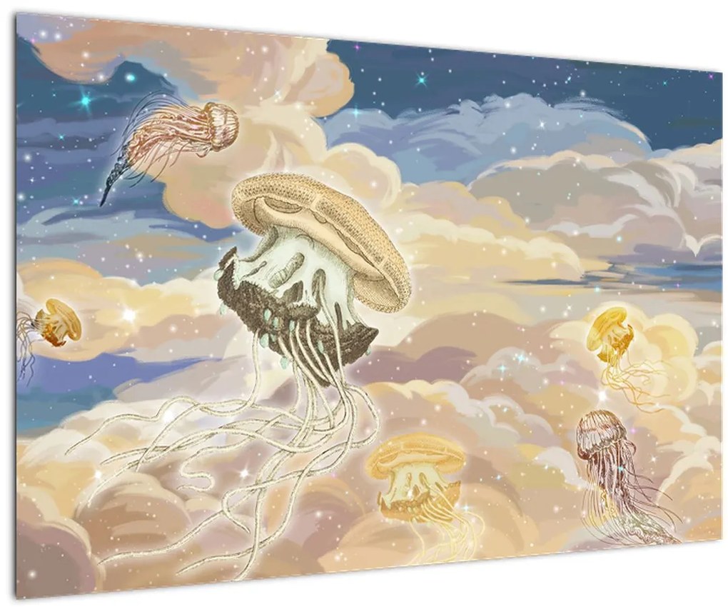 Obraz - Nebeské medúzy (90x60 cm)