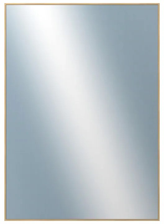 DANTIK - Zrkadlo v rámu, rozmer s rámom 50x70 cm z lišty Hliník dub (7273514)