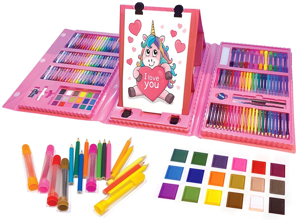 Bestent Ružová sada na maľovanie pre deti 176ks KID ART