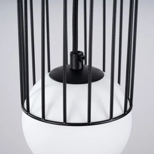 Sollux SL.1332 - Luster na lanku BRINA 1xG9/8W/230V čierna