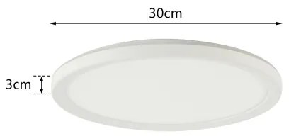 Brilagi-LED stmievateľné svietidlo so senzorom ULTRA SLIM LED/18W/230V pr.30 cm+