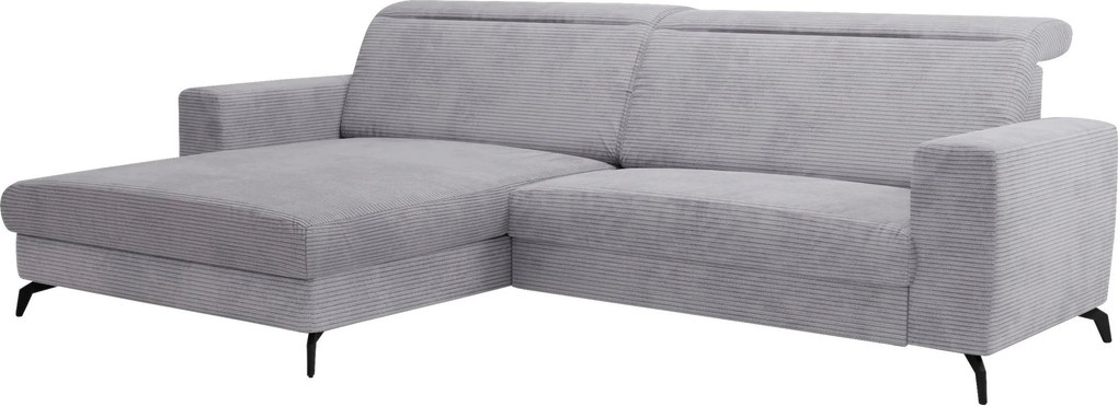 XXXLutz ROHOVÁ SEDAČKA, textil, svetlosivá Sit & More - Sedačky - 000144000219